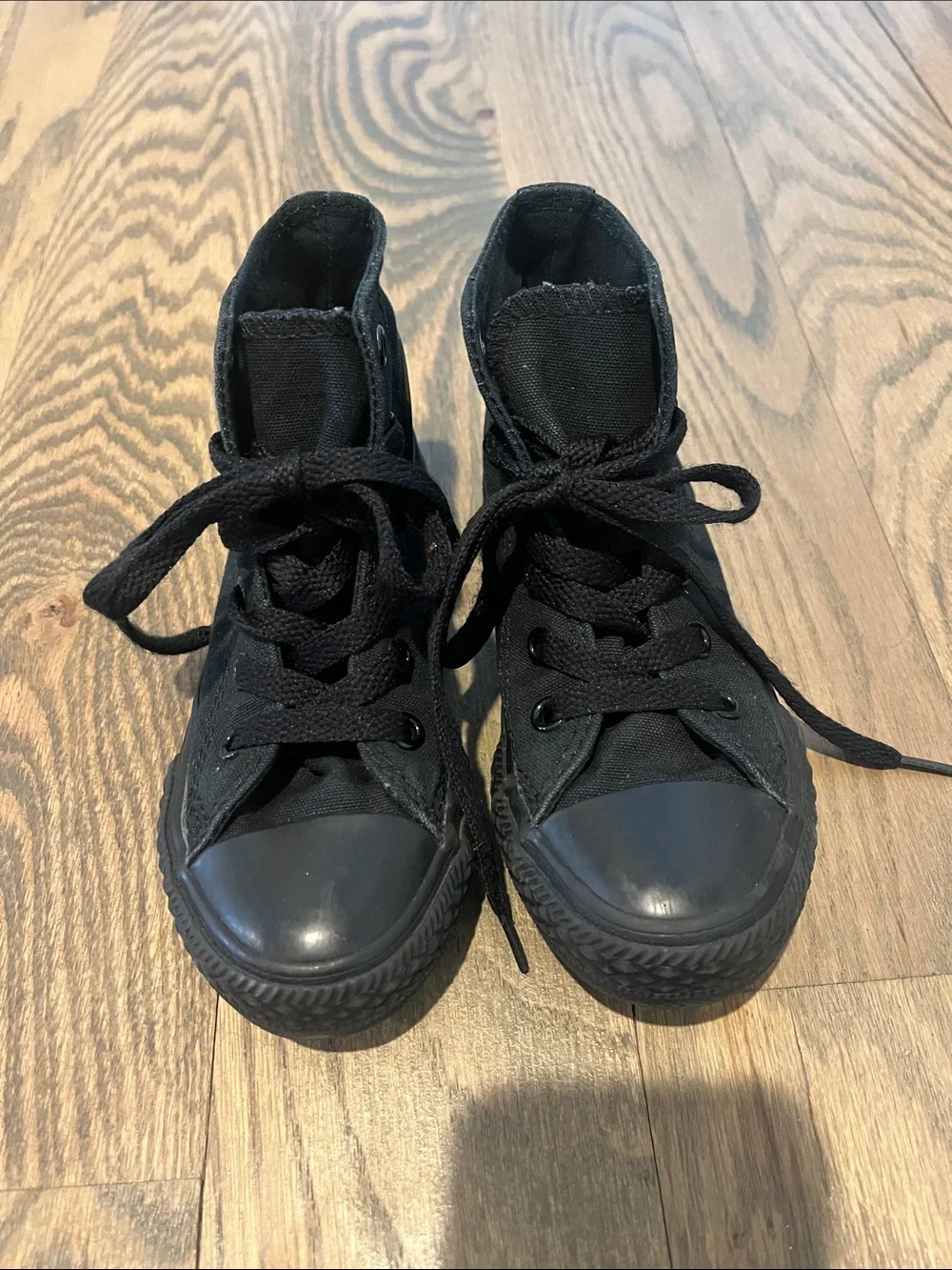 Converse Kids Black High-Top Canvas Sneakers